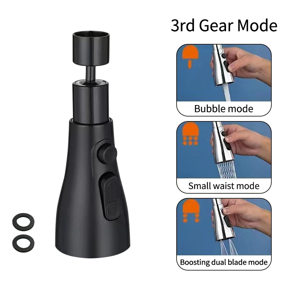 360° Rotatable Flush High-Pressure Kitchen Tap Sprayer