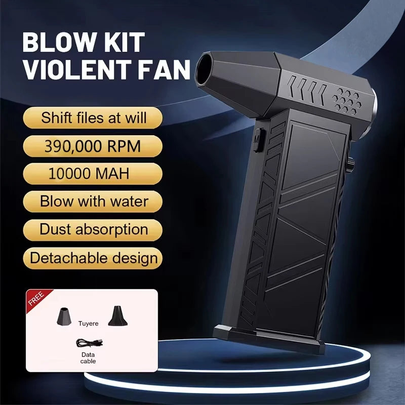 New Violent Turbofan 390000RPM Powerful Air Blower || Portable Wireless Dust Cleaner