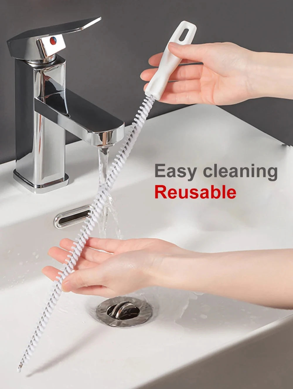 Bathroom Hair Sewer Sink Cleaning Brush