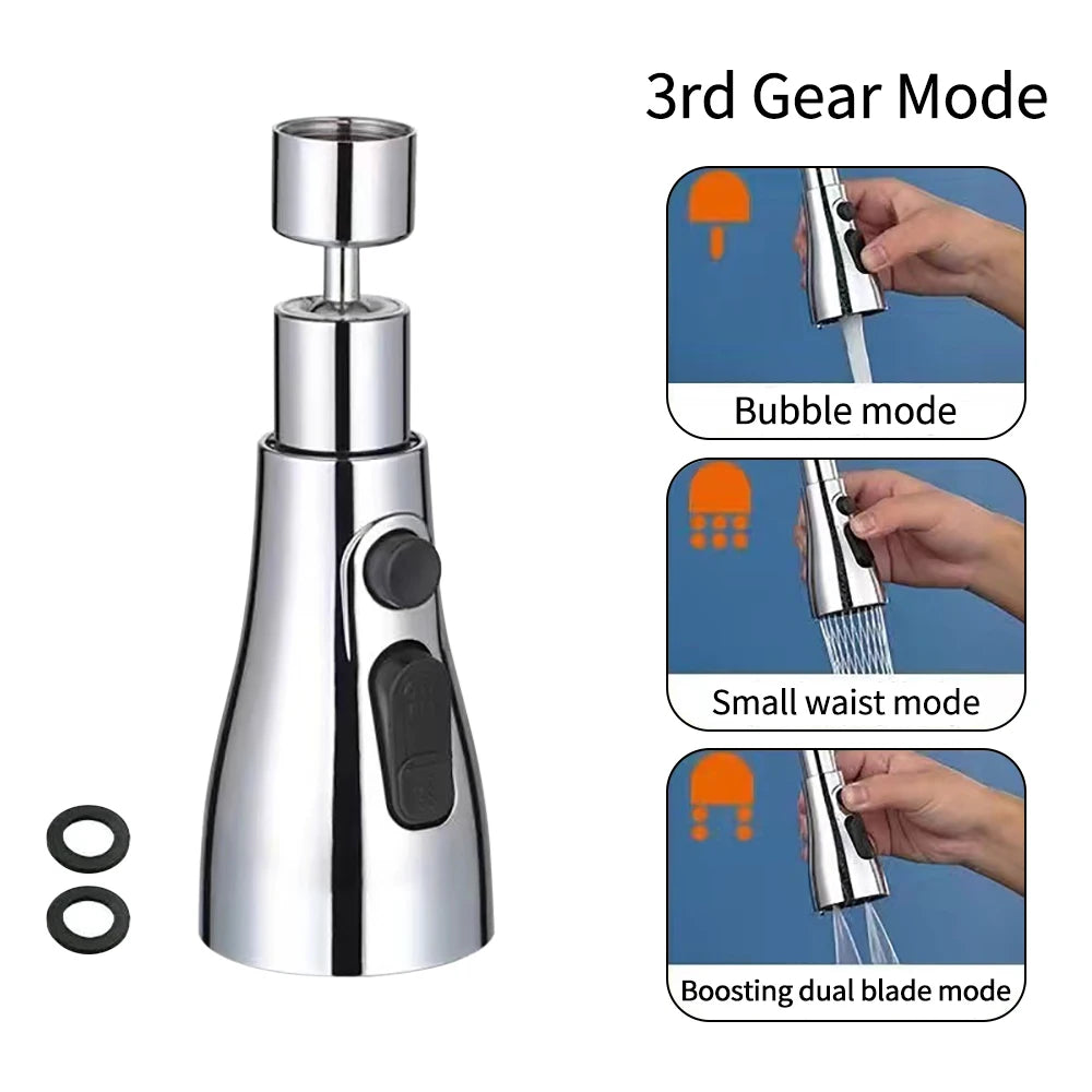 360° Rotatable Flush High-Pressure Kitchen Tap Sprayer