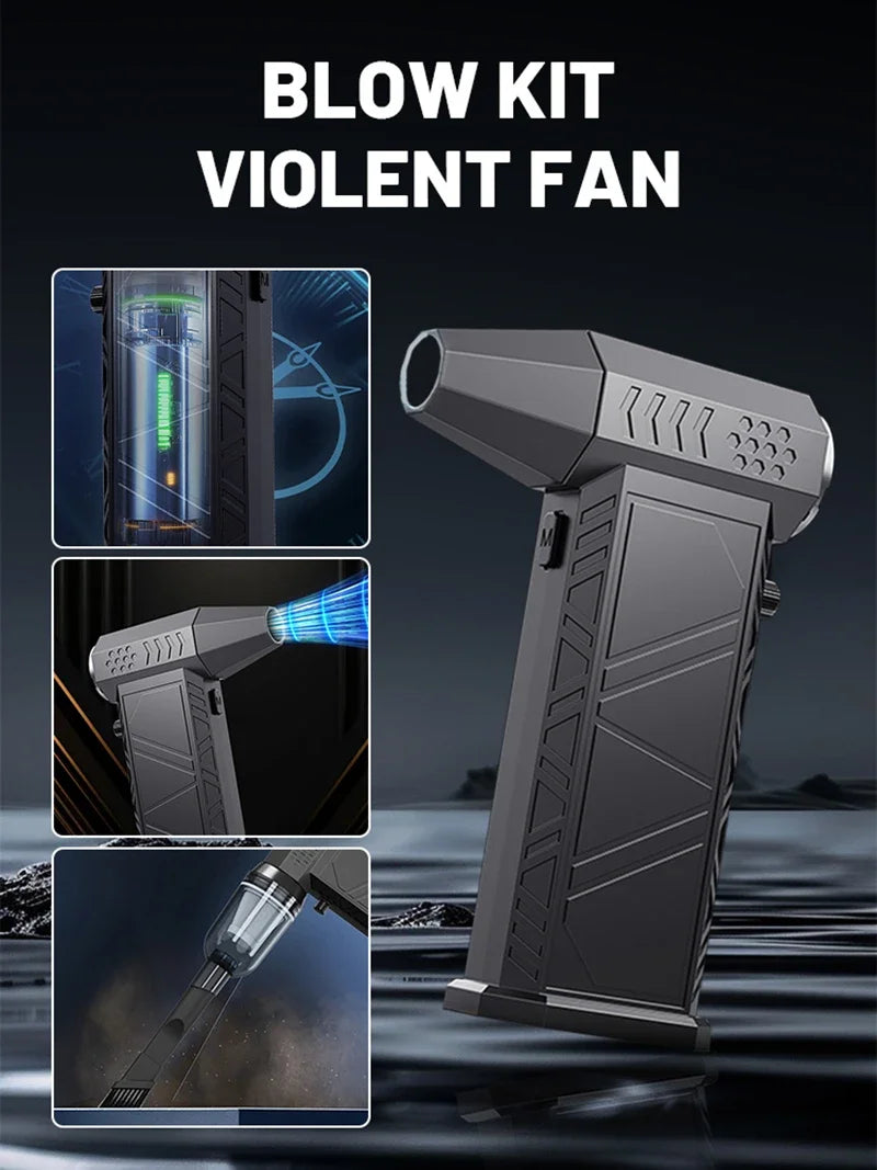 New Violent Turbofan 390000RPM Powerful Air Blower || Portable Wireless Dust Cleaner