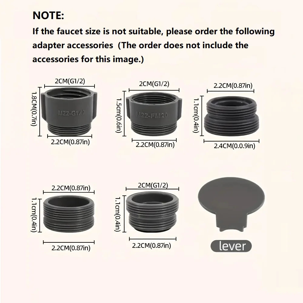 360° Rotatable Flush High-Pressure Kitchen Tap Sprayer