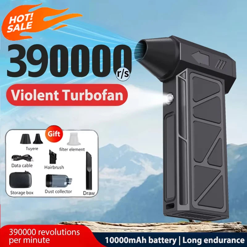 New Violent Turbofan 390000RPM Powerful Air Blower || Portable Wireless Dust Cleaner