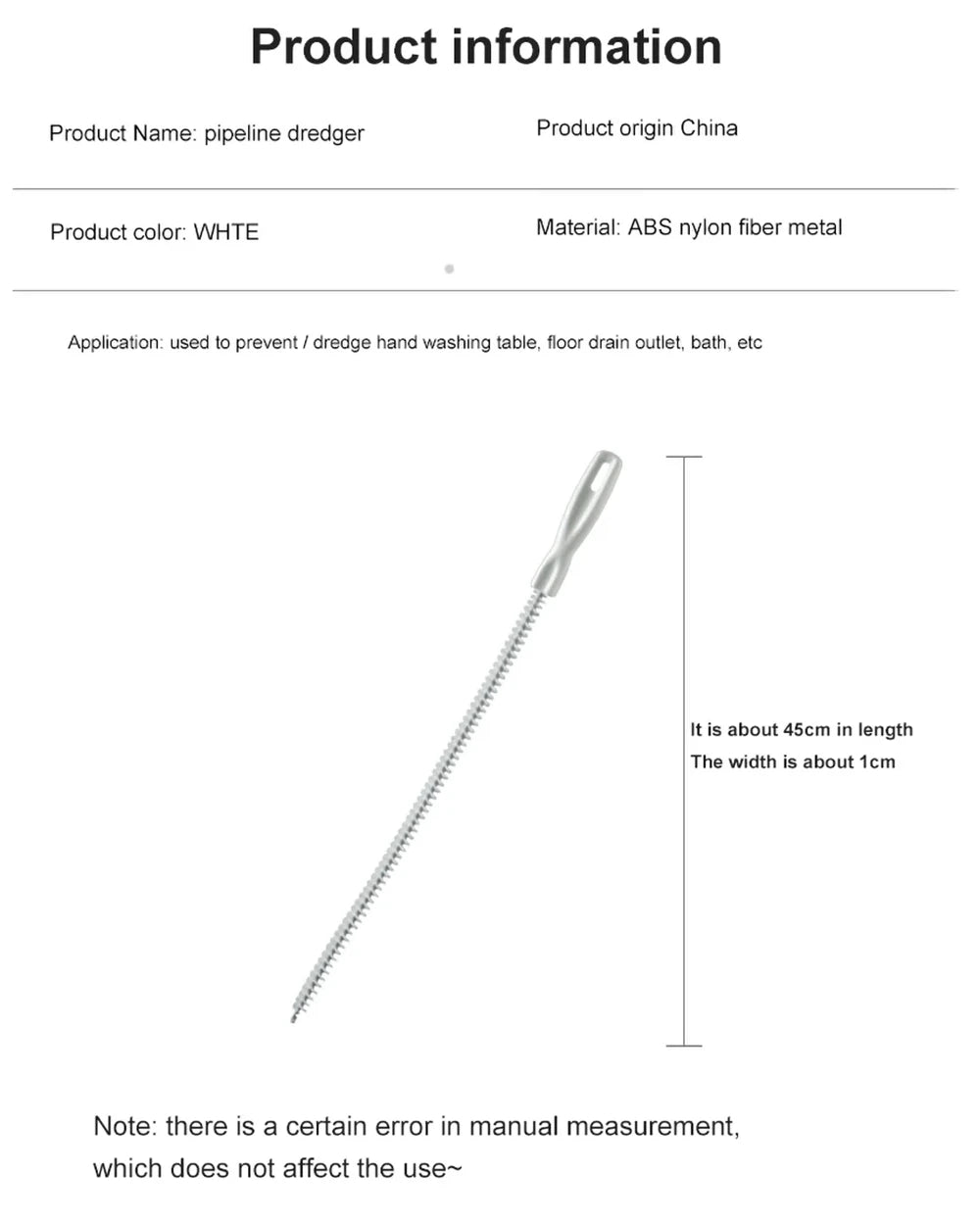 Bathroom Hair Sewer Sink Cleaning Brush