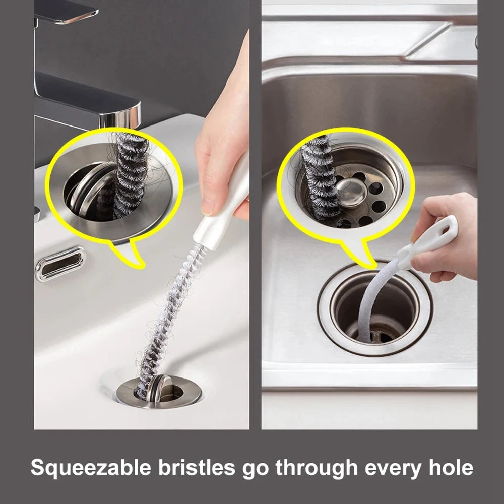 Bathroom Hair Sewer Sink Cleaning Brush