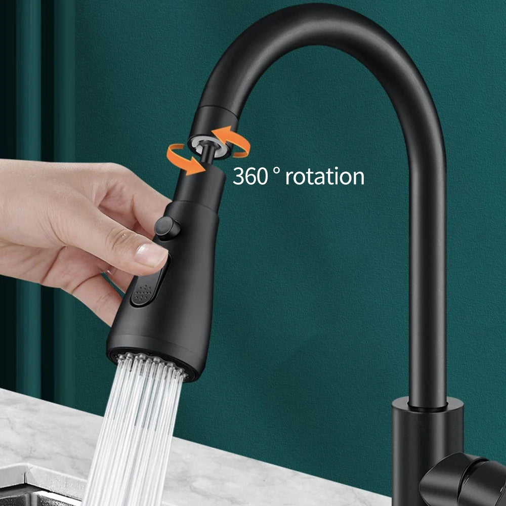 360° Rotatable Flush High-Pressure Kitchen Tap Sprayer